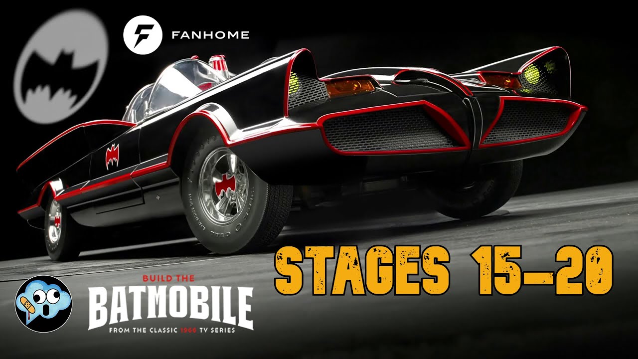 Building the 1/8 scale diecast Batman 1966 Bamobile model by Fanhome Stages 15 - 20