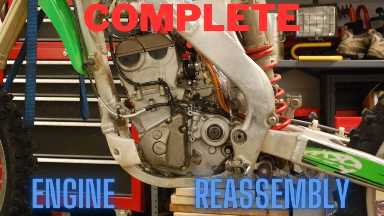 06 KAWASAKI KX250F COMPLETE ENGINE REASSEMBLY/BOTTOM AND TOP END (STEP BY STEP)