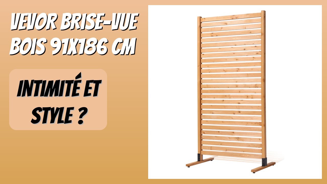 AVIS (2026) : VEVOR Brise-Vue Bois 91x186 cm. DÉTAILS
