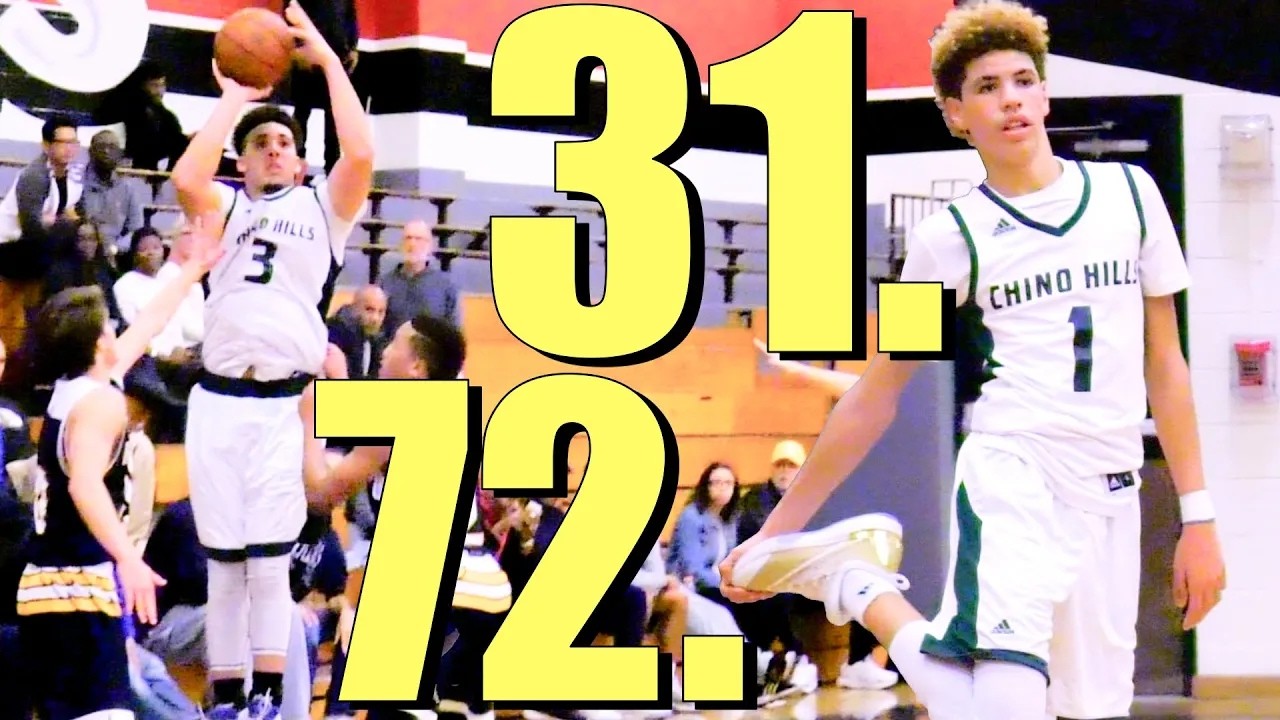 Ball Brothers Score 103 Of 128 Points: LaMelo 31, LiAngelo 72