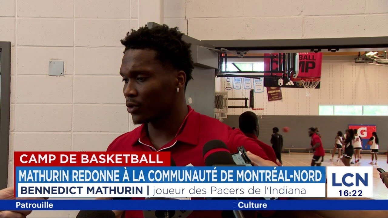 Camp de basketball: Mathurin redonne à la communauté de Montréal-Nord - reportage