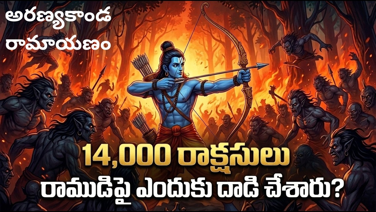 అరణ్యకాండ 2• 14వేలమందితో శ్రీరాముని చండ ప్రచండ యుధ్దం • Rama's  War • Rama • Chaganti • Ramayanam