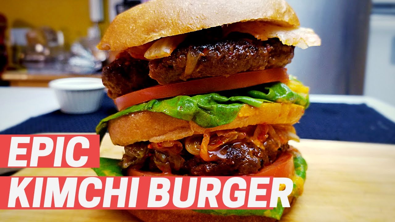 How to make an epic gochujang kimchi burger!