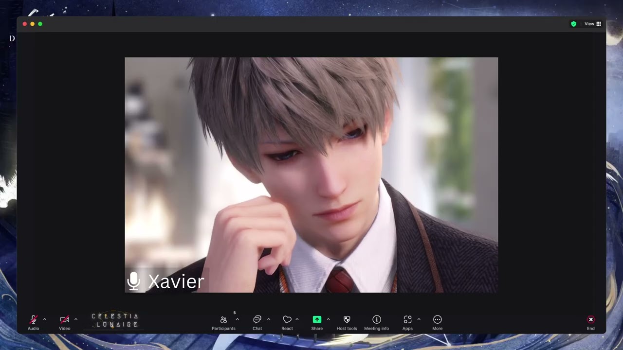 [ASMR PENCIL WRITING] Study with Xavier! ✍️ | No Peeking, Focus Mode | Zoom ver | Love and Deepspace