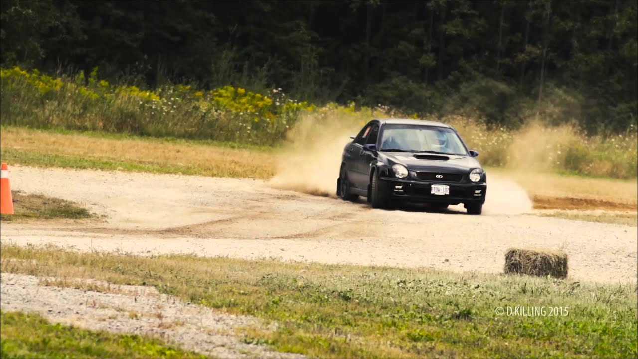Slow Motion Gravel Drift @ Rockton, Ontario (KWRC Rallycross)