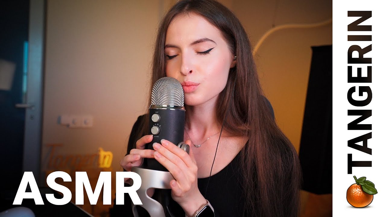 ASMR Inaudible Whispering, Soft Mouth Sounds & Heartbeat Ambience | Tangerin