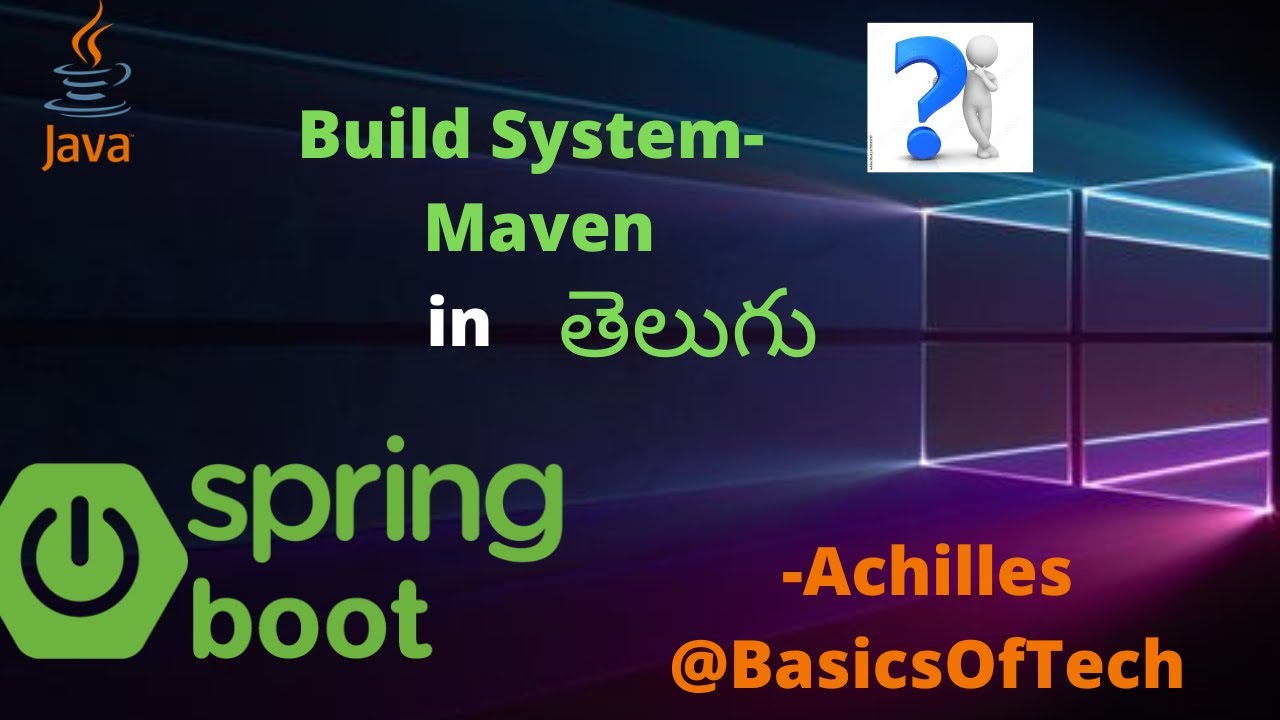 Build Systems - maven (Spring Boot) in Telugu