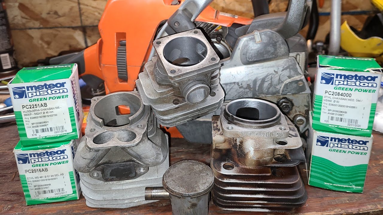 Scored chainsaw cylinders and pistons, can they be reused?