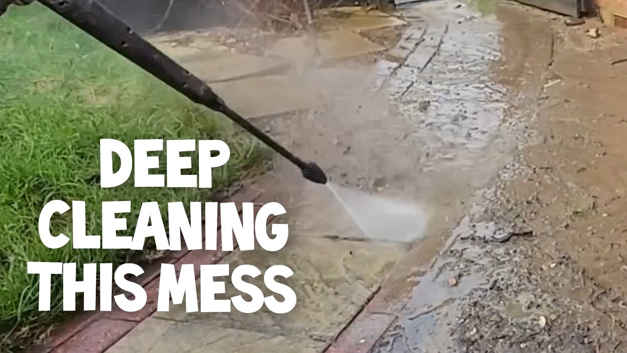 These slabs have had years of neglect - patio glow up
