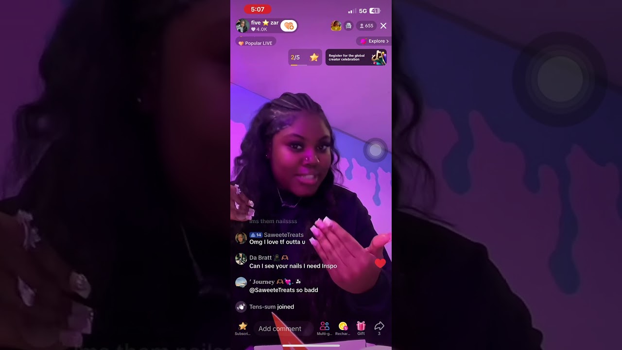 Zaria Imani TikTok live Jan. 31, 2024