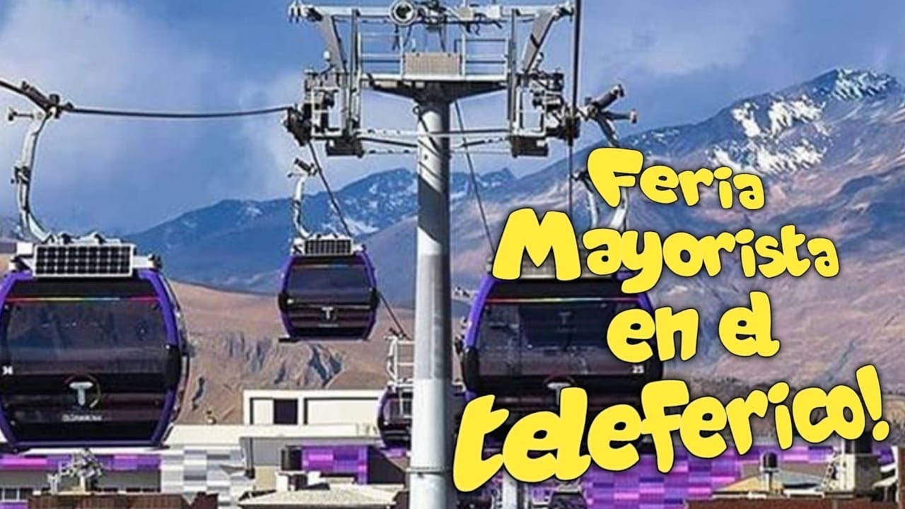 Recorriendo el teleférico MORADO │Encontramos un Mercado Mayorista (Av. 6 de Marzo) ultima parada