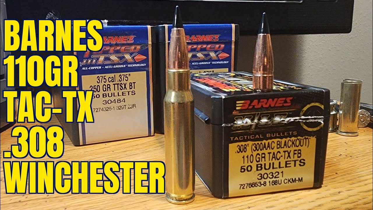 Обзор .308 Winchester 110gr Barnes TAC TX