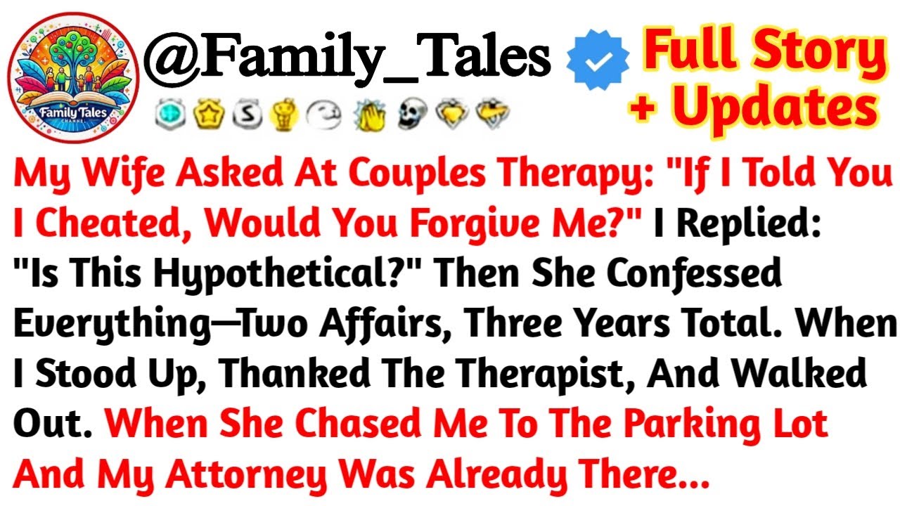 My Wife Asked At Couples Therapy: "If I Told You I Cheated, Would You Forgive Me?" I /Reddit Stories