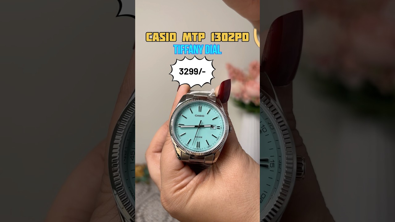 Casio MTP 1302PD Tiffany blue watch #casio #tiffany