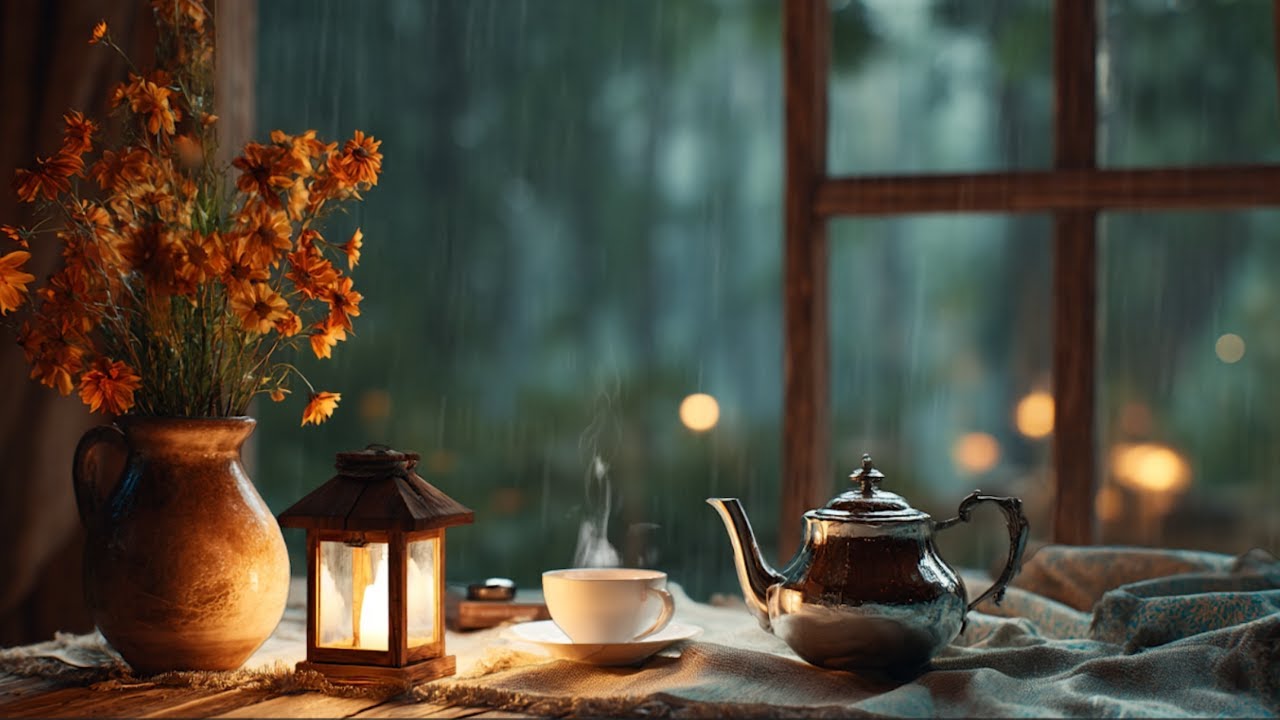 The soothing sound of rain is nature’s own music, gently calming the mind and guiding you into deep