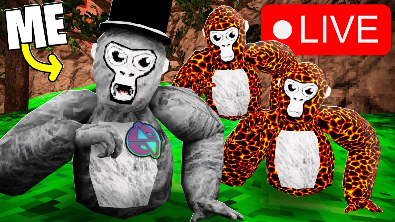 Gorilla Tag Live 🔴 (SUB = SHOUTOUT)