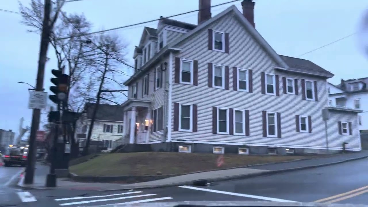 Driving around Lowell ma in the morning