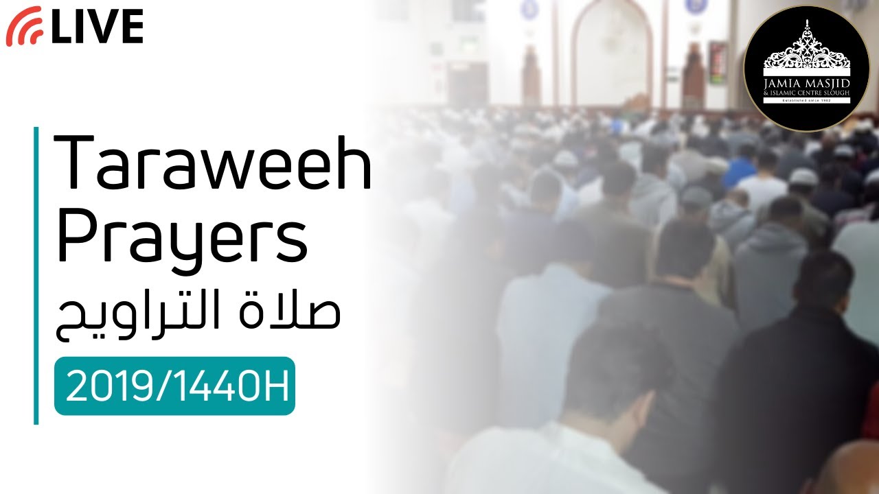 Night 6 Taraweeh Live | JMIC Slough | First 10 Sheikh Abdul Aziz Second 10 Imam Abdul Jabbar Alvi