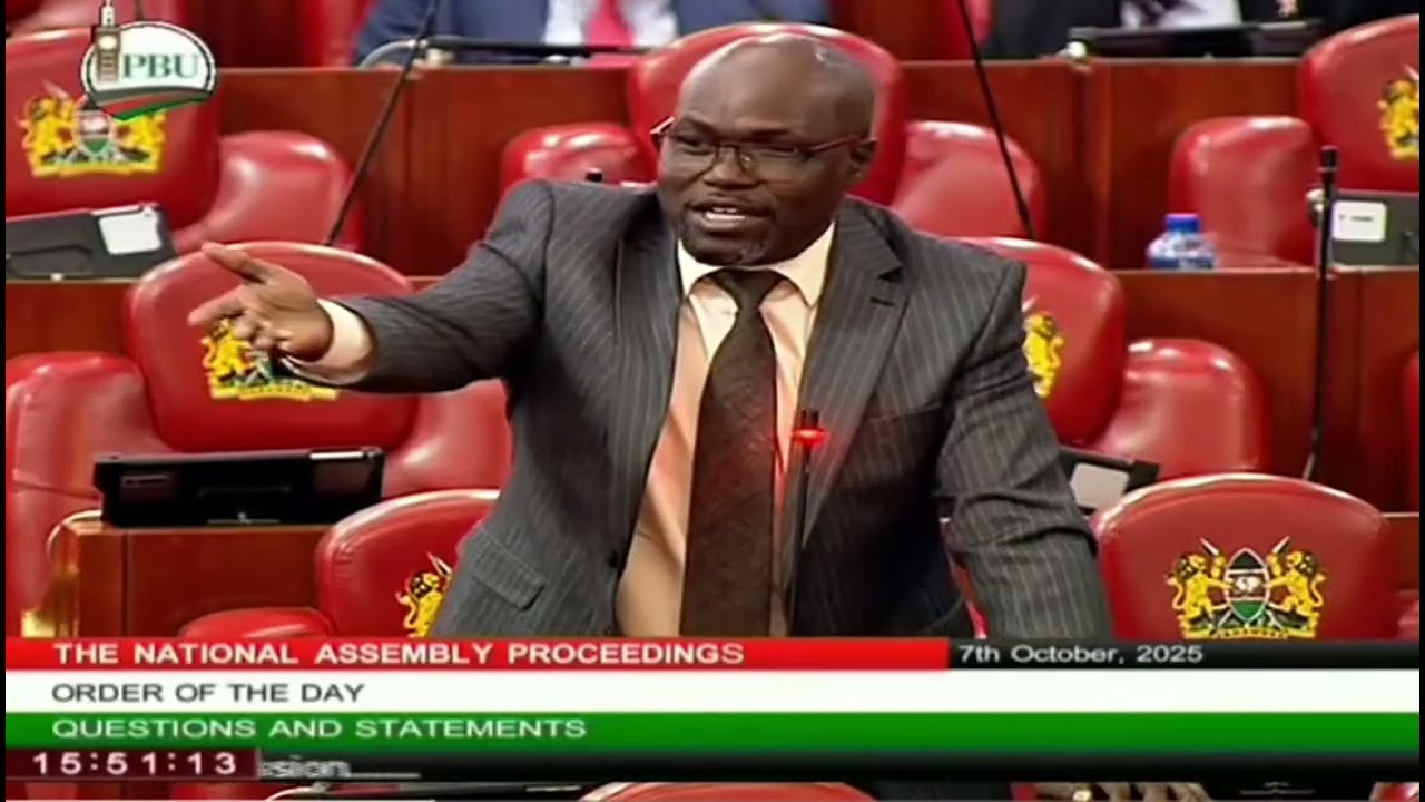Johana Ng'eno At The Parliament On the issue of tea bonuses