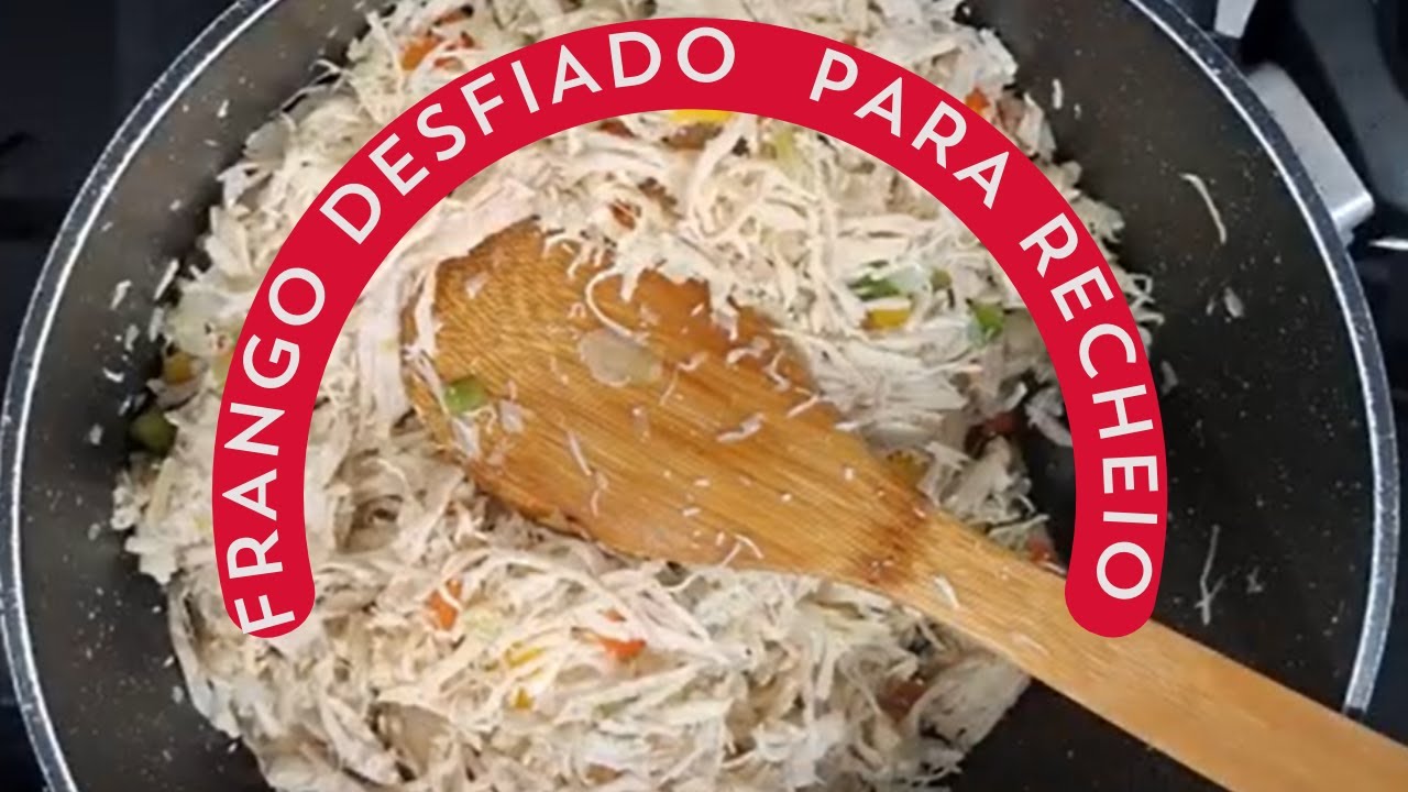 Frango desfiado para recheios de tortas, coxinhas, pizzas, esfihas e muito mais.