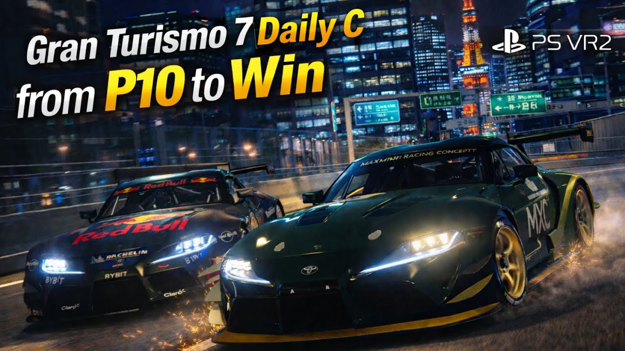 Prima Vittoria a Tokyo dalla P10 con Ingegnere di pista Charlie - Daily C Full Race #psvr2 #gt7