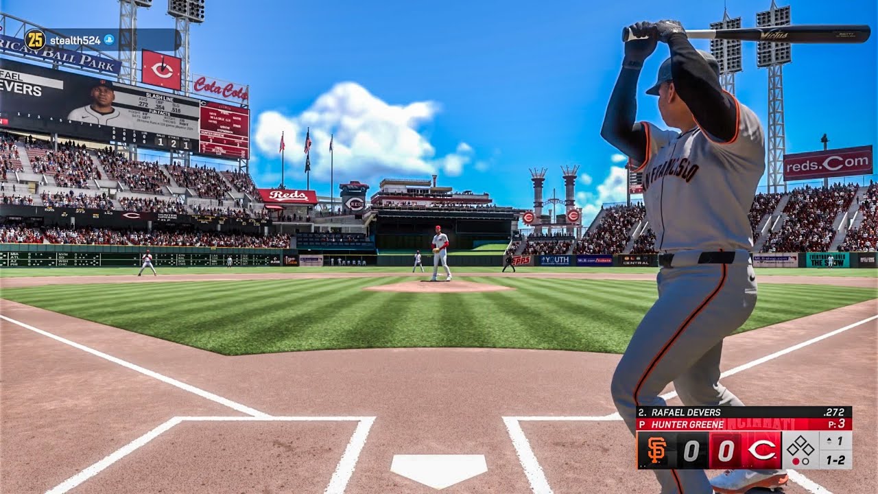 Giants vs Reds MLB The Show 25 Online PS5 Gameplay