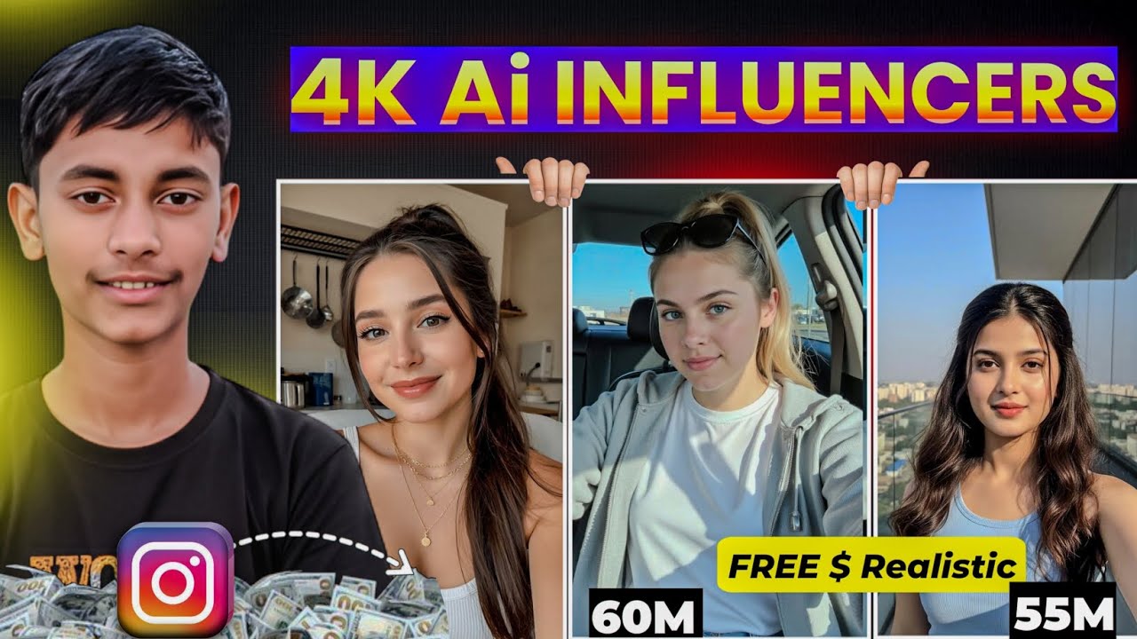 4k Ai Influencer Video Kaise Banaye ✅( Free Unlimited) Make Ai Realistic Influencer l