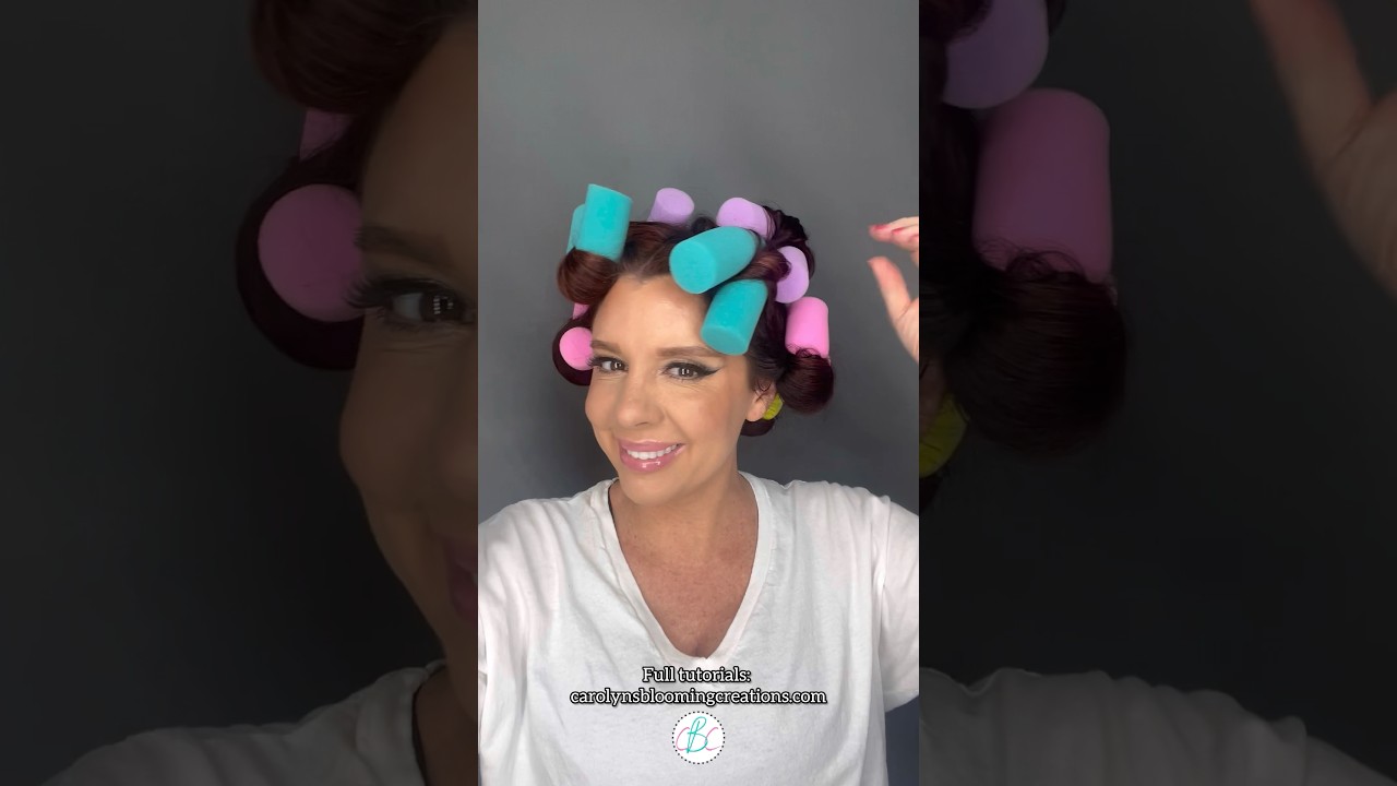 How To Use Conair Glam Curls Sponge Rollers