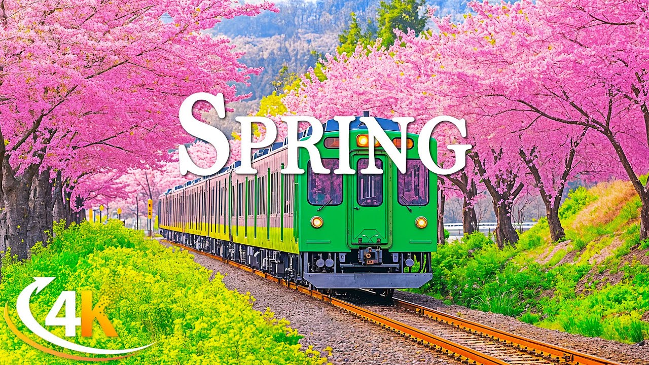Spring Switzerland 4K 🌸 Strolling Through Alpine Villages & Blooming Meadows with Mountain Views