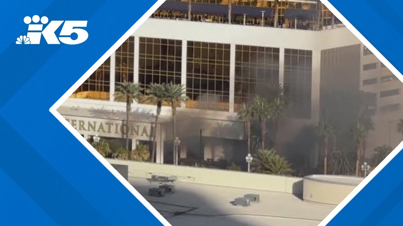 1 person dies when truck catches fire and explodes outside Trump's Las Vegas hotel