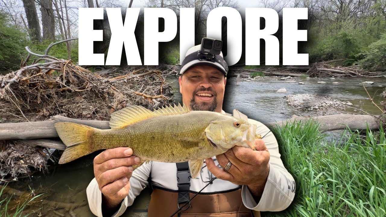 Fishing Remote Creeks for Prespawn Indiana Smallmouth