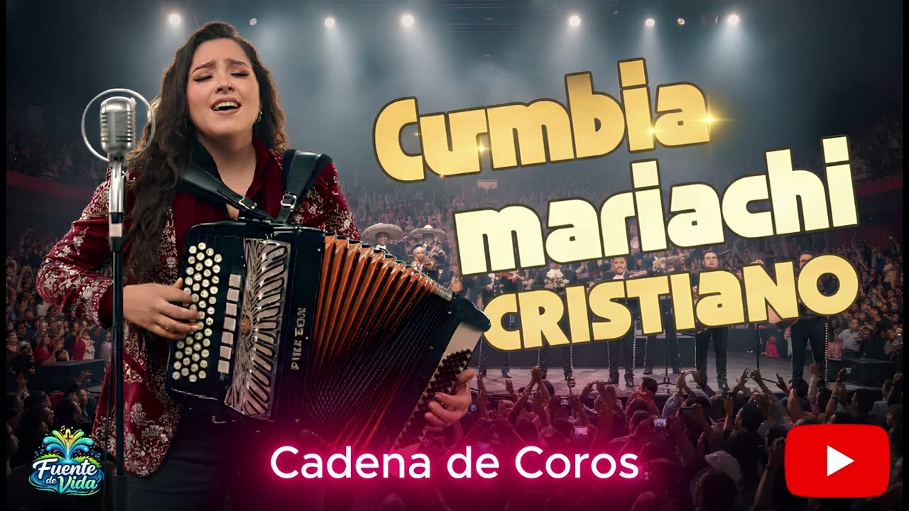 CUMBIA MARIACHI CRISTIANO.  CADENA DE COROS QUE NO PASA DE MODA.