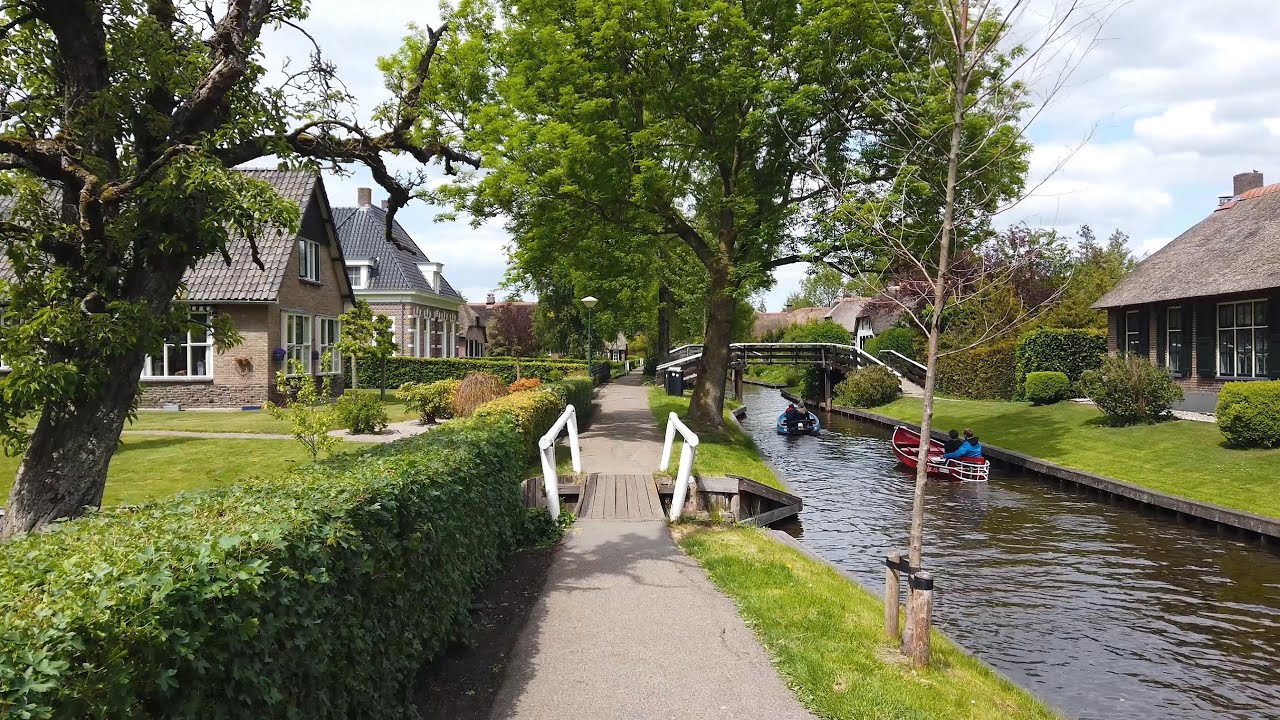 Walking in Giethoorn ⛅ | Overijssel | The Netherlands 4K60