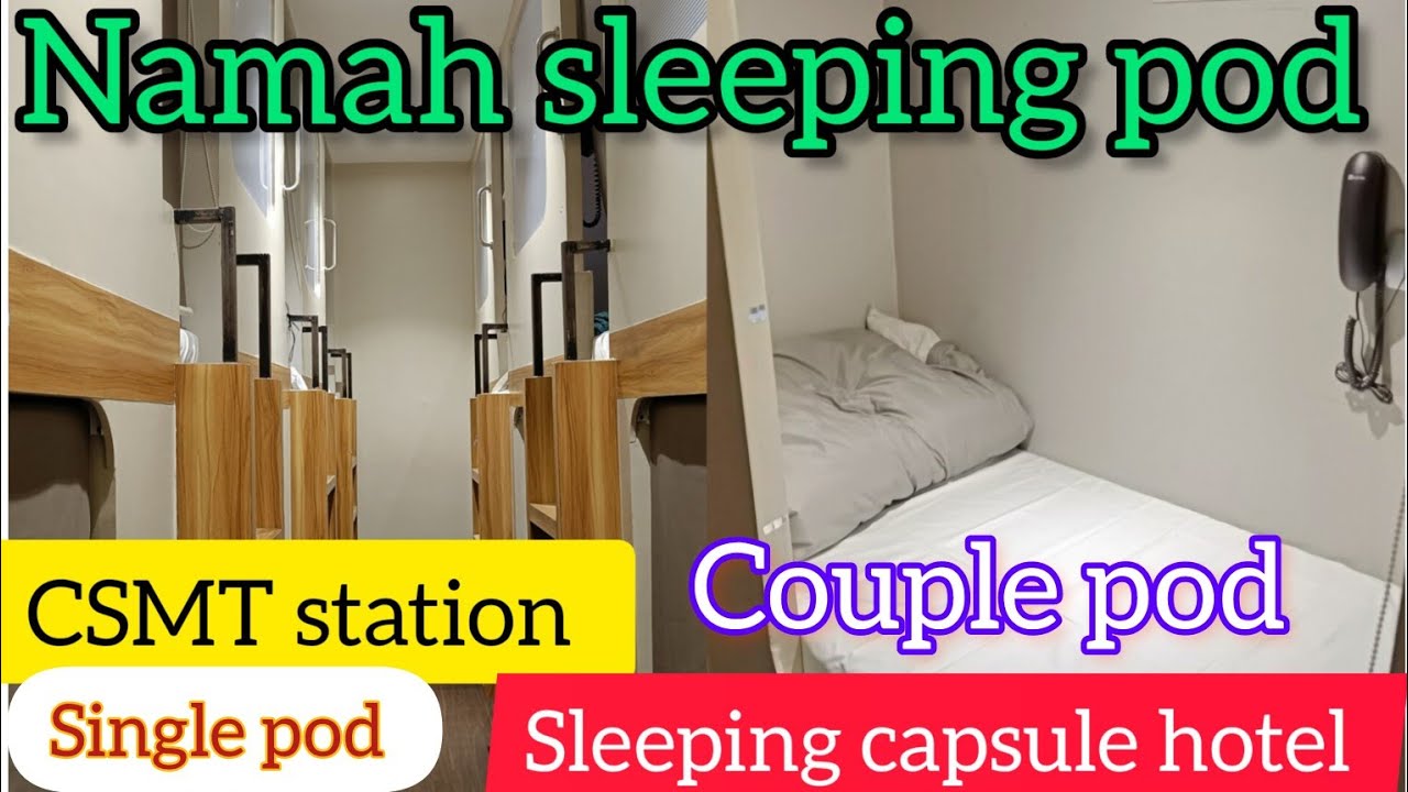 Sleeping POD HOTEL in Mumbai csmt station CAPSULE hotel like Japan / cheapest rate hotel in Mumbai