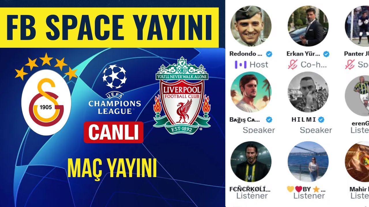 Galatasaray - Liverpool Maç Yayını | Şampiyonlar Ligi
