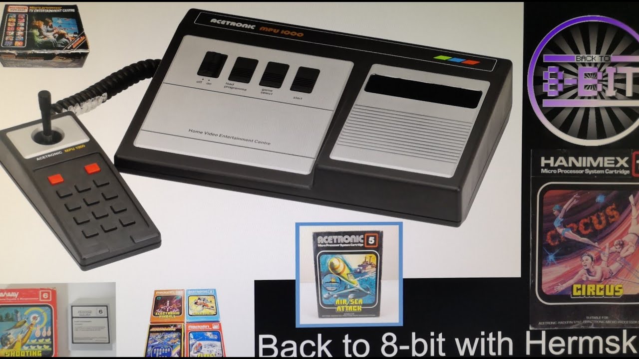 Acetronic MPU1000 Console  / Interton / C2650 MiSTer Core - Games Montage (1978) with Hermski