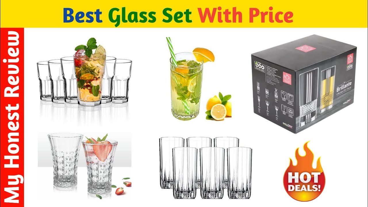 ✅Top 5 Best Glass Set With Price | Glass Set | Water Glass Set | Water Glass Set price