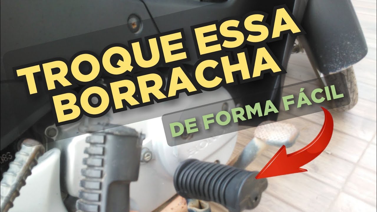 Como trocar a borracha do estribo pedaleira da Biz