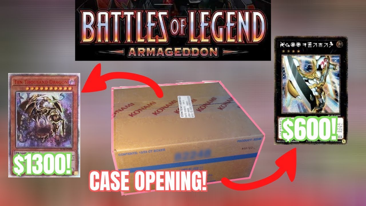 OPENING A FULL CASE FOR THE 10K DRAGON! Battles of Legend: Armageddon Yugioh Cards Opening!