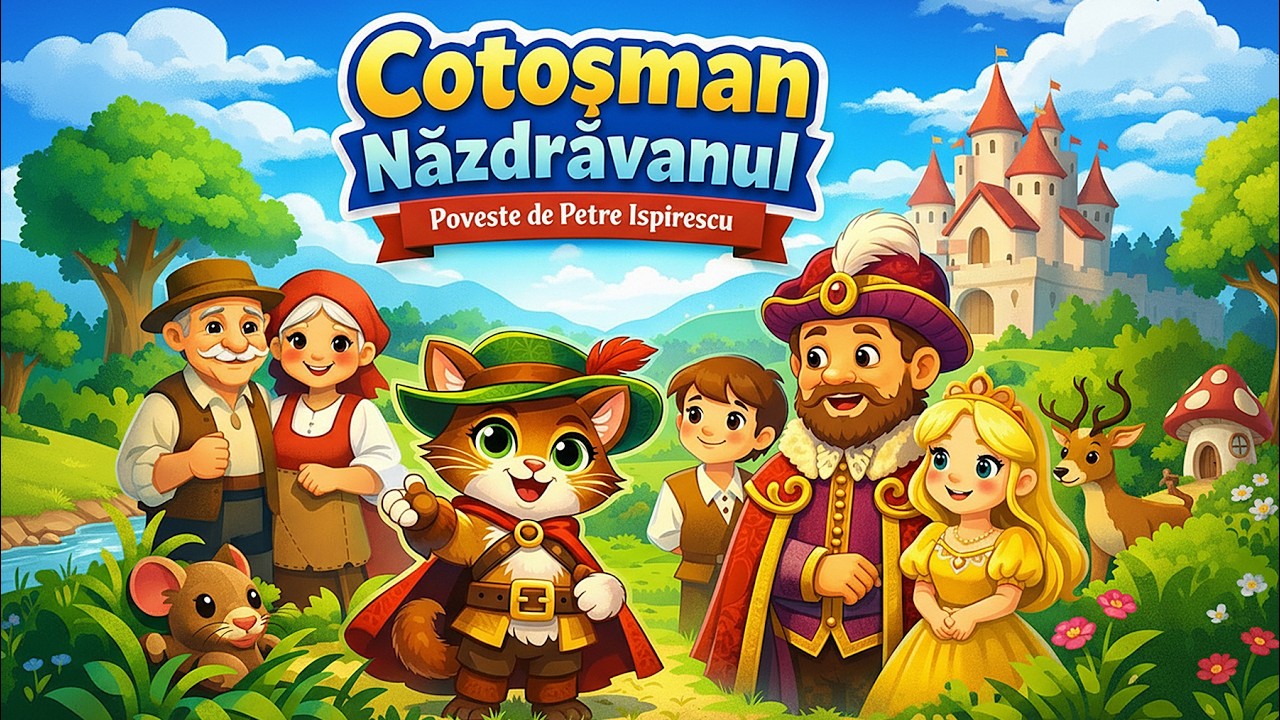 Cotoșmanul (Motanul) Magic! - Basm Superb, pt Copilul Interior din Omul Spiritual #basmeromanesti