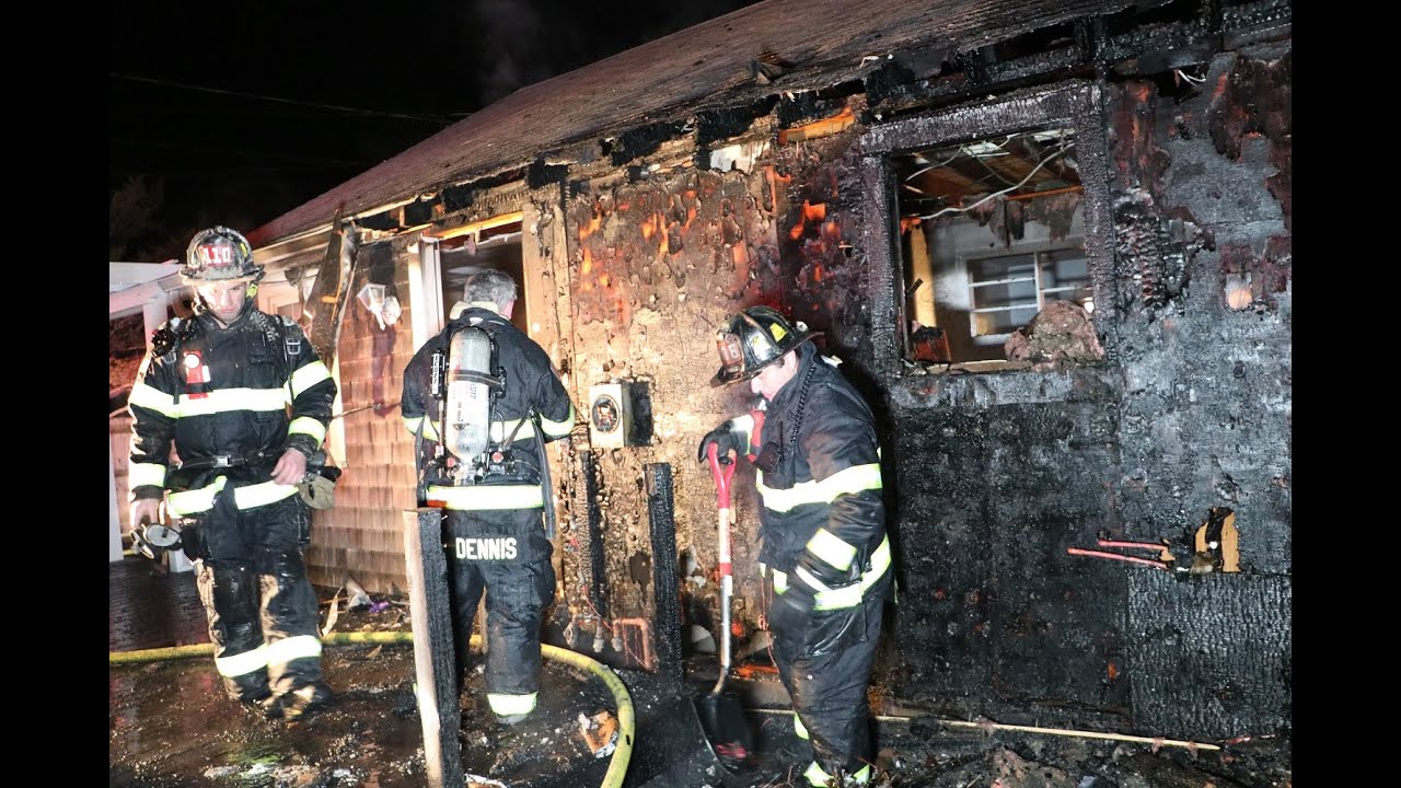 Elderly woman displaced after fire tears through her West Dennis home