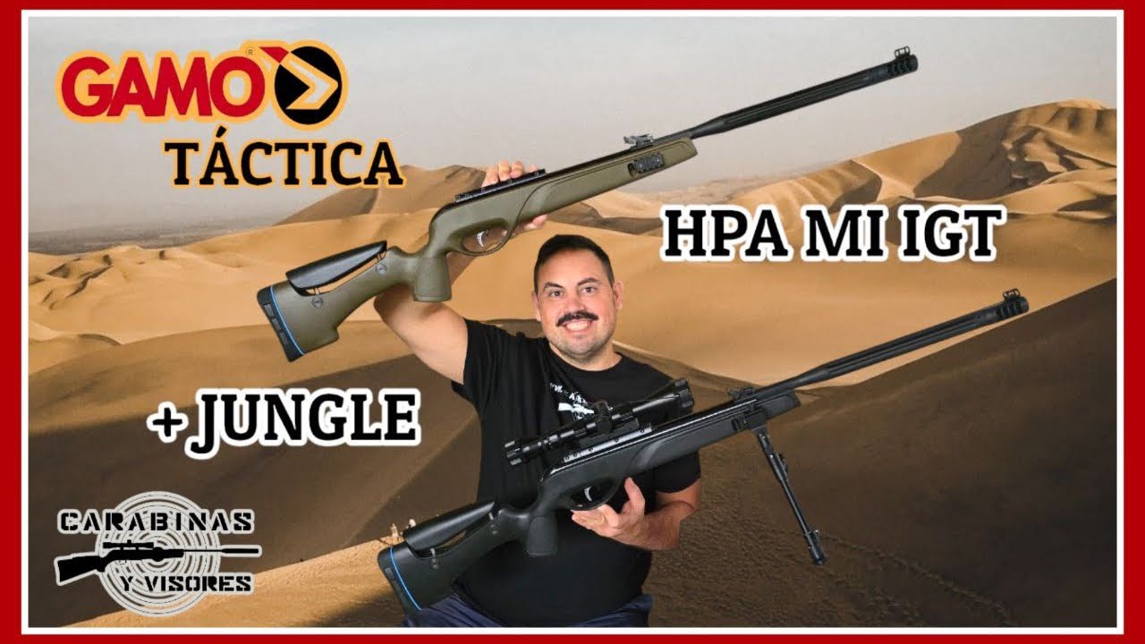 Carabinas tacticas Gamo HPA MI y Jungle #airecomprimido #airgunshooter #tirodeportivo #airgunshooter