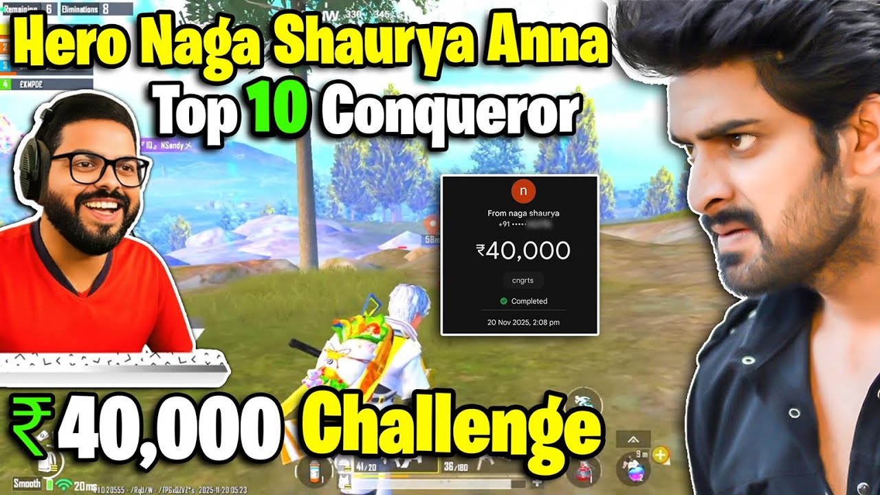 Нага Шаурья Анна😍 ₹40,000 Top 10 Conqueror Challenge😱 To Kodi Plays