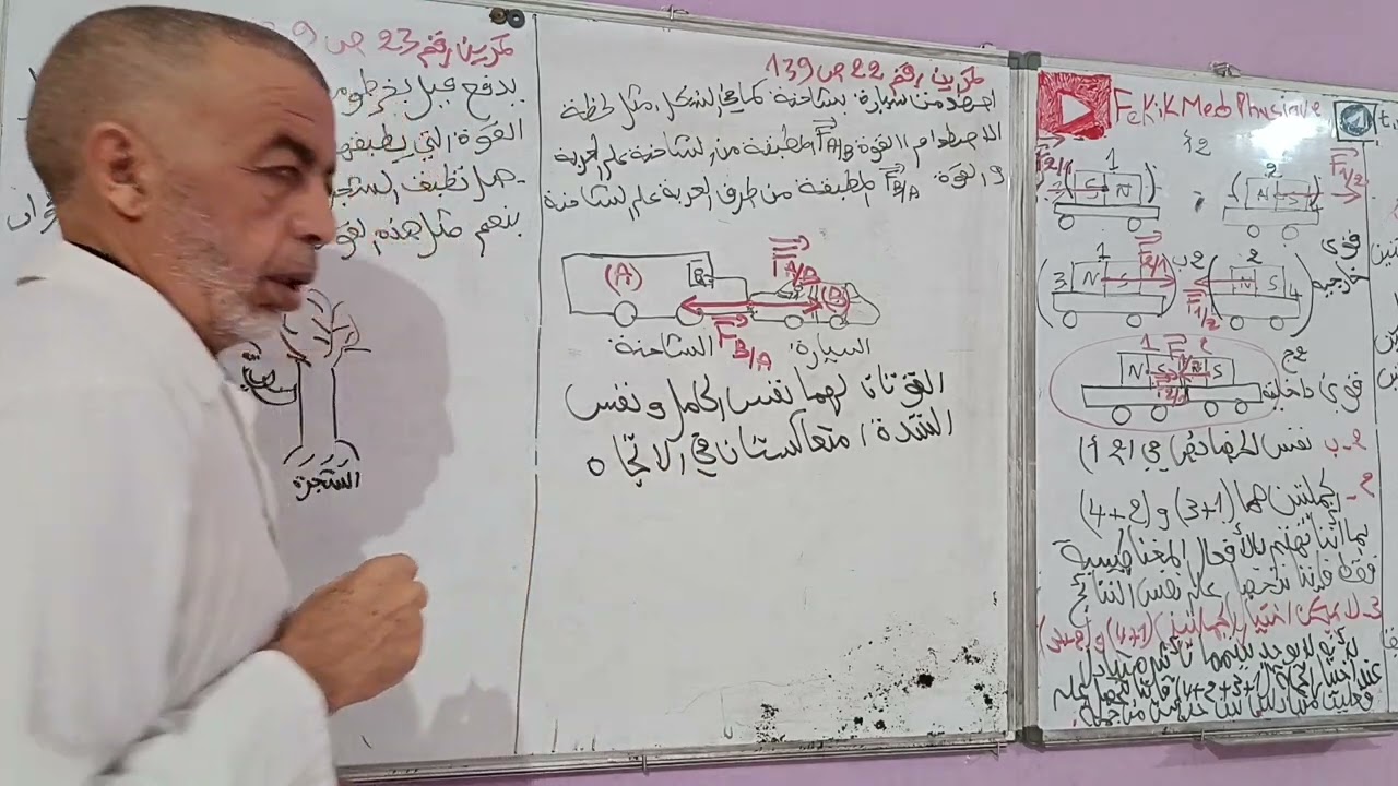 حل تمرين رقم 22ص239 من الكتاب المدرسي فيزياء الاولى ثانوي 