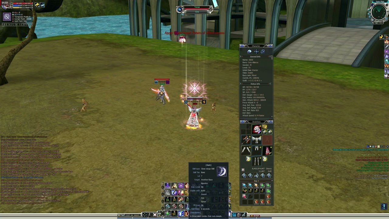 RF Online Playpark +5D AXE 75 vs +5D SPEAR 75