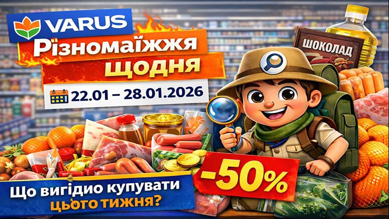 Акції VARUS Різномаїжжя щодня 22–28 січня #варус #акціїварус #знижкиварус