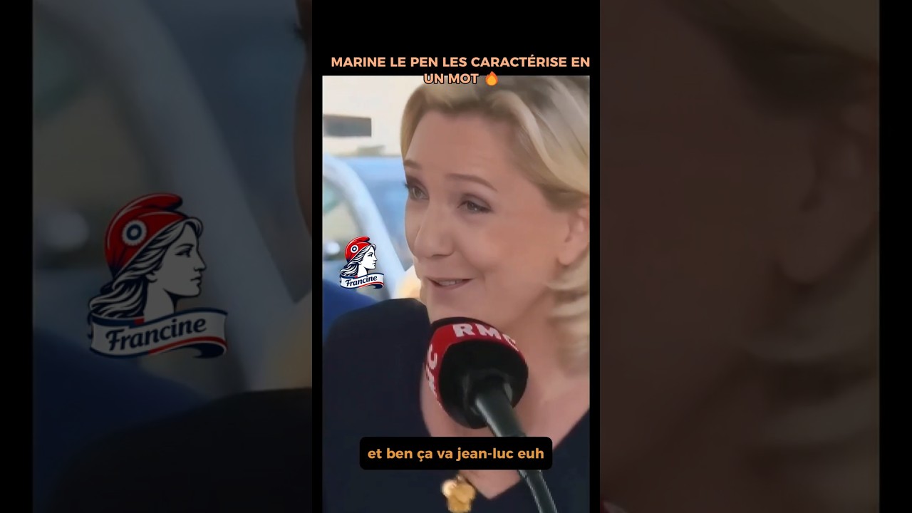 Marine Le Pen les caract&eacute;rise en un mot 🔥  #actualit&eacute;s #france #politique #debat #media #actualit&eacute;