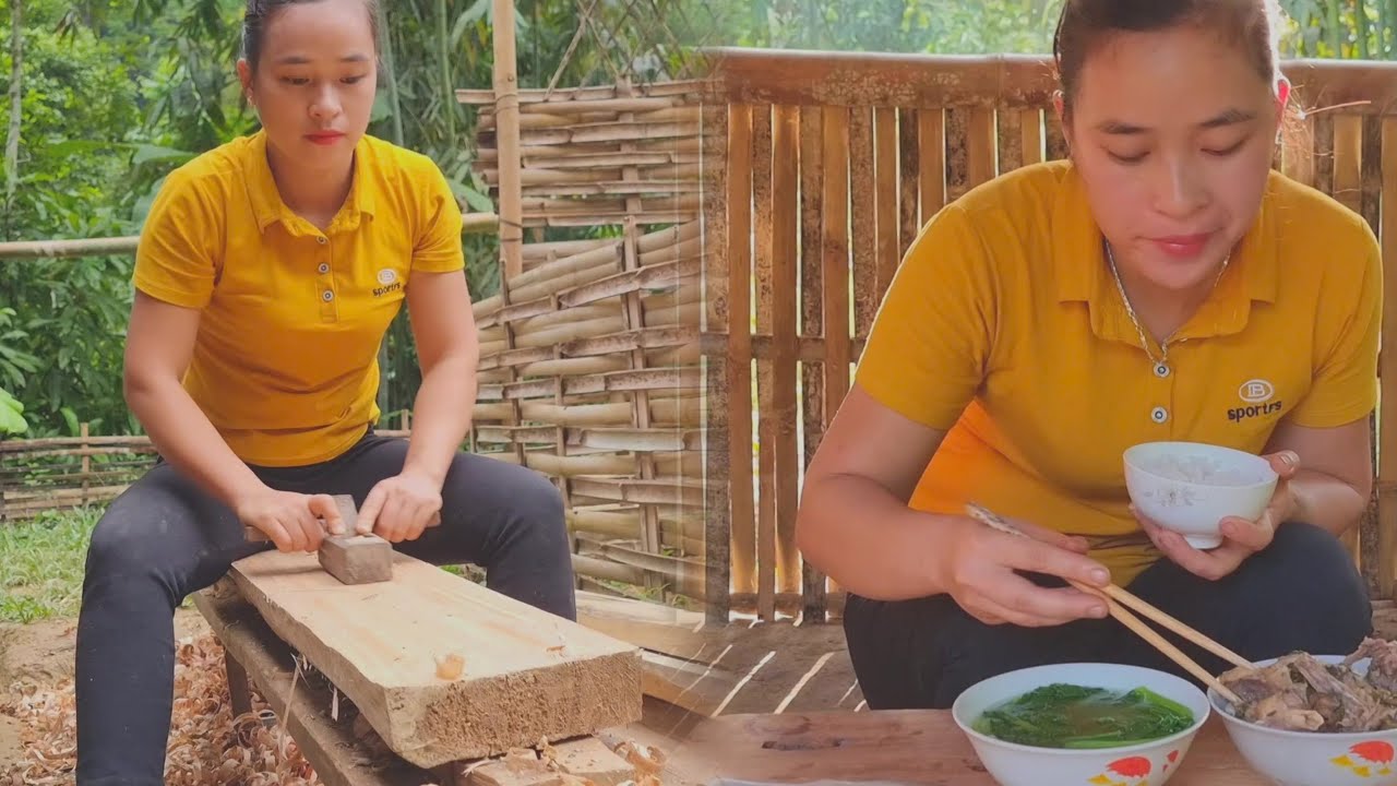 How to Make Wooden Tables and Chairs. Gardening. Cooking | Ly Mai Ca