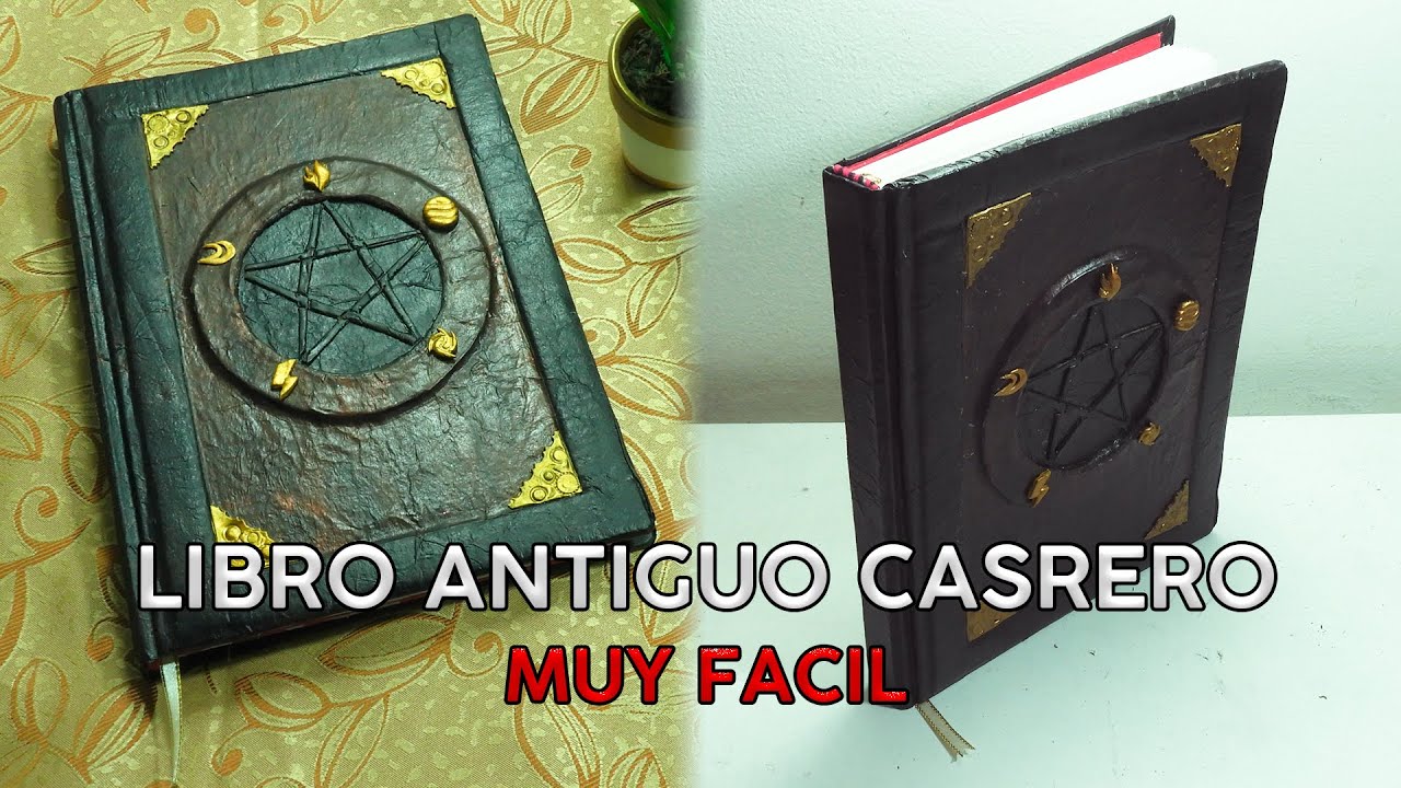 COMO HACER UN LIBRO ANTIGUO FÁCIL y CASERO - DIY Manualidades