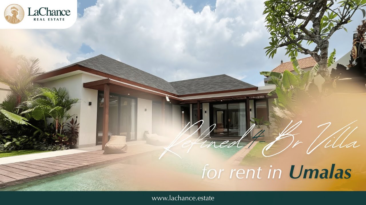 Luxury 4-Bedroom Villa for Rent in Umalas Bali | Monthly Rental | Villa Tour 2025